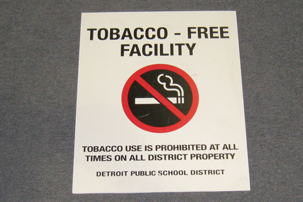 Sign-Tobacco-free facility, stock number S-2362