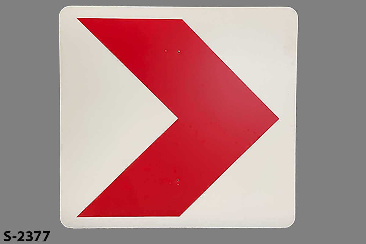 Sign-Chevron, stock number S-2377
