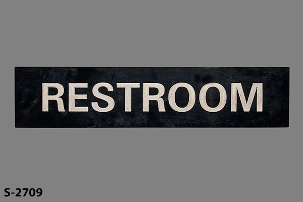 Sign-Restroom, stock number S-2709