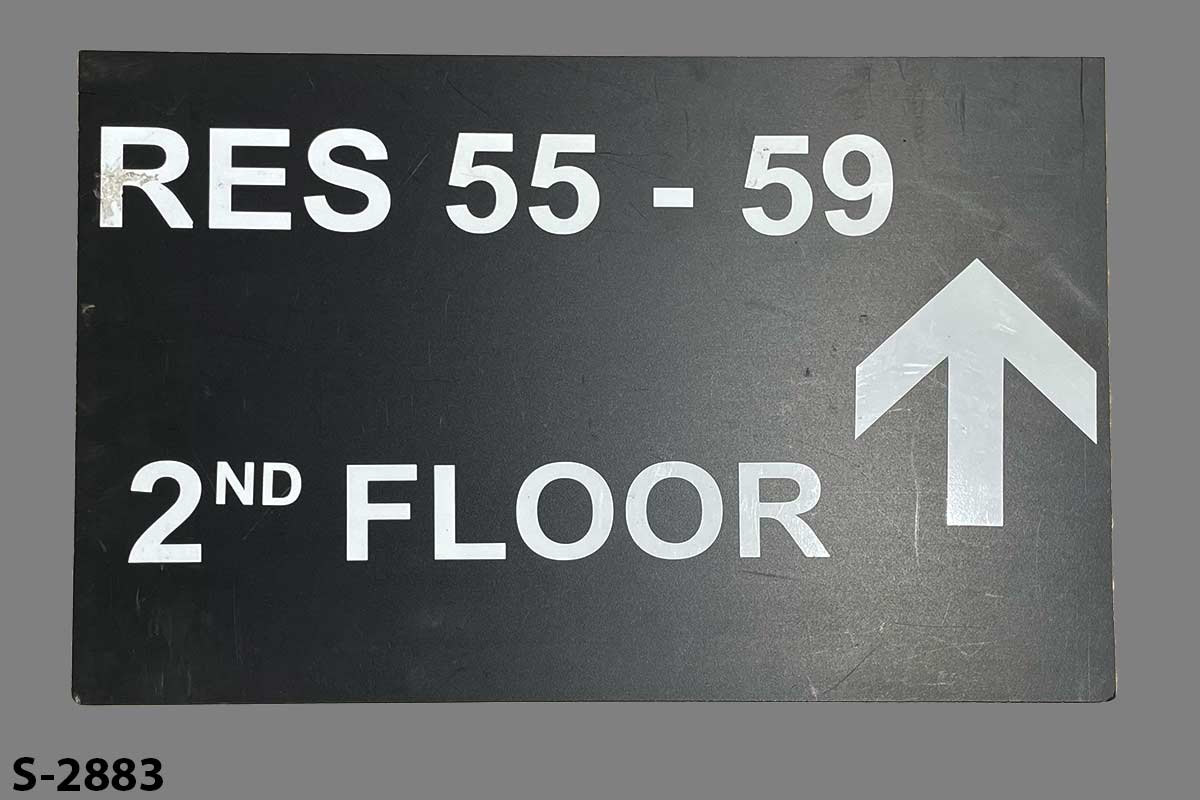 Sign-Res-55-59-2nd Floor, stock number S-2883