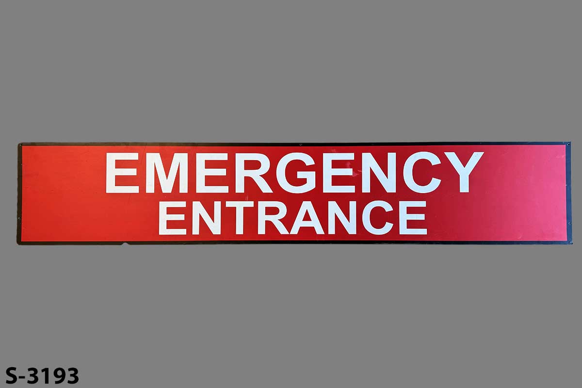 Sign-Emergency Entrance, stock number S-3193