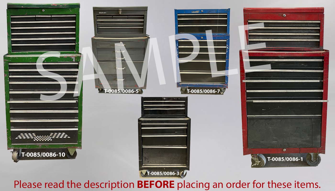 Tool cabinet on casters, stock number T-0086