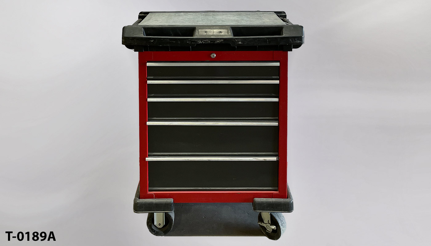 Tool cabinet on casters, stock number T-0189a