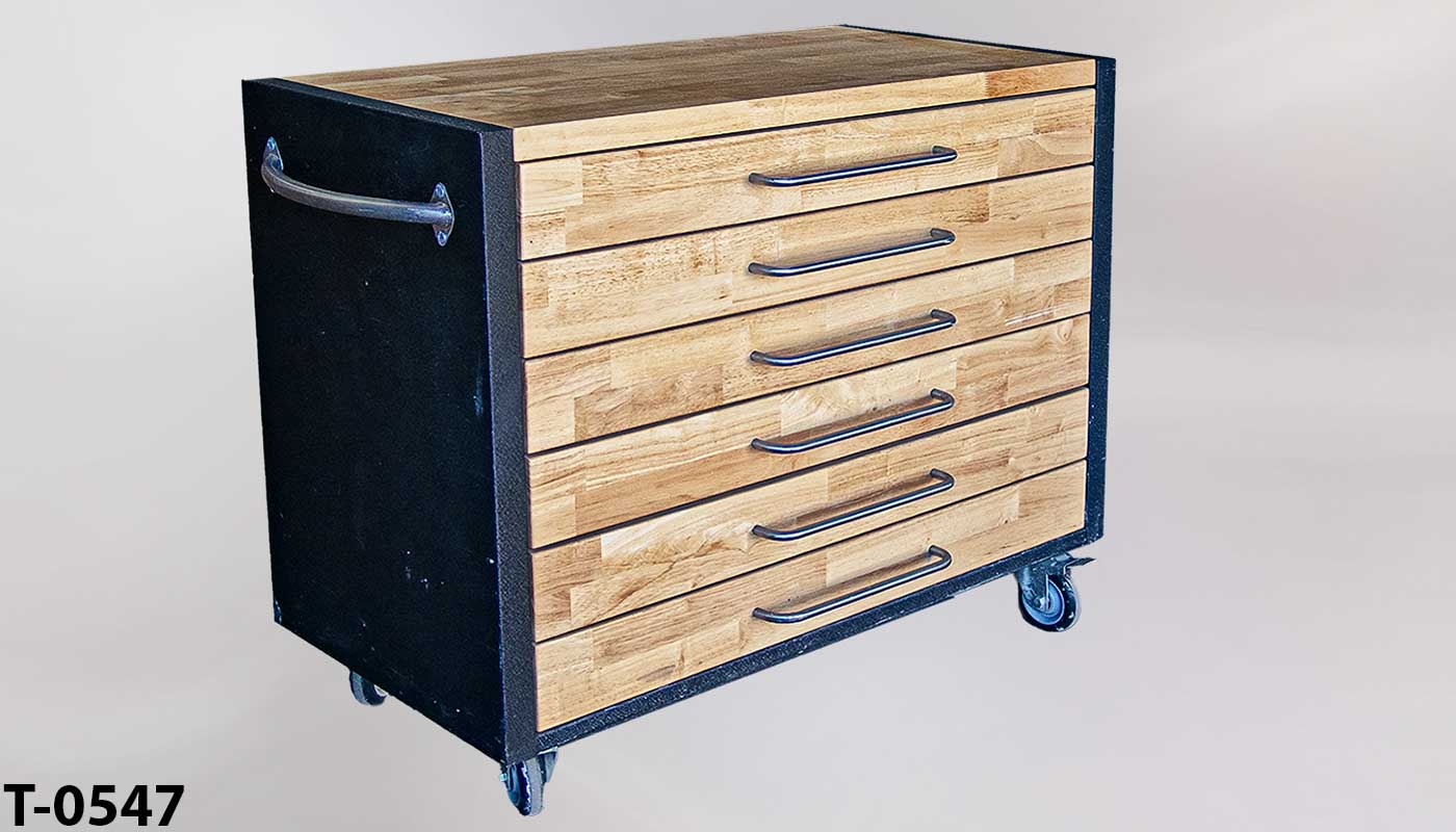 Tool cabinet on casters, stock number T-0547