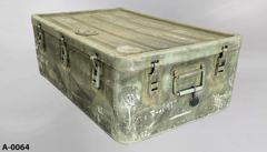 Ammo Crate, metal, OD green, w/ handles and locking removable top, stock number A-0064