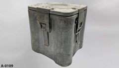 Ammo Box, galvanized, w/ locking lid, 12"w x 12"d x 14"t, stock number A-0109