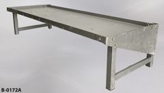 Jail bunk, freestanding, on short legs, 80"w x 27½"d x 18¼"t, stock number B-0172a