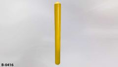 Delineator/Bollard, yellow plastic, conical top, 5" diam x 55"t, stock number B-0416