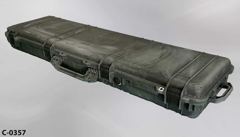 Case, for rifle/gun storage, black fiberglass, 53"wx16"dx7"t, stock number C-0357