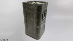 Ammo Box, metal, OD green, w /locking removable top, 12"w x 12"d x, stock number C-0370