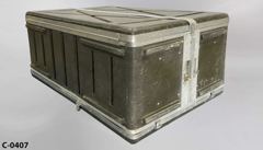 Military Case, OD green, fiberglass, 48"w x 30"d x 24"t, stock number C-0407