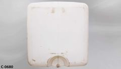 Container, liquid storage, 330 gallon, white plastic, 46"w x 44"d x, stock number C-0680