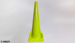 Cone, traffic/safety, XL, yellow/lime green, 15" square base x 36"tall, stock number C-0802y