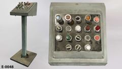 Electronic control pedestal, 18 station, 46"t, stock number E-0048