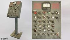 Electronic control pedestal, 33 station, w/ gauge, 56"t, stock number E-0091