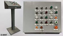 Electronic control pedestal, 23 button, 20½"w x 15"d x 48"t, stock number E-0097