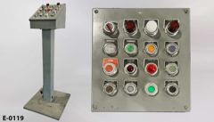 Electronic control pedestal,16 station, 11"w x 11"d x 46"t, stock number E-0119