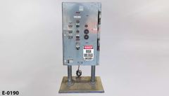 Electronic control panel, 9 station, w/ 2 meters, stock number E-0190