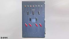 Electronic control panel, 7 station, w/ 9 handles, 30"w x 11"d x 48"t, stock number E-0191