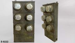 Electric meter panel, stock number E-0222