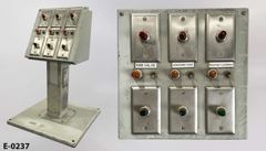 Electronic control pedestal, table top, 12 station, 12''w x 10''d x, stock number E-0237