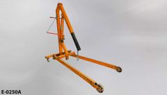 Engine hoist, w/ hydraulic jack & bar handle, orange, stock number E-0250
