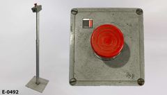 Electronic control box, 1 station, on 40"t steel pedestal, stock number E-0492