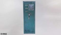 Electronic control box, 6-station, green metal, w/ 3 plugs for power, stock number E-0562