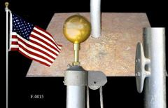 Flagpole, stock number F-0015