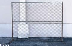 Chainlink fence, 8't x 10'w, stock number F-0172