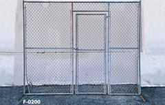 Chainlink fence, 8't x 10'w, w/ 7't x 3'w door, stock number F-0200