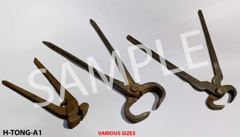 Tongs, for metal working, up to 18", stock number H-tong-a