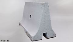 K-Rail, freeway divider, fiberglass, 54"w x 24"d (base) 4"d (top) x, stock number K-0018c