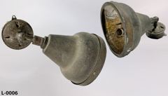 Light, spot, 8" diam., w/ swivel neck and junction box, stock number L-0006