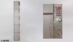 Locker, coin-op, 5 tier, 12"w x 18"d x 72"t, stock number L-0039c