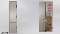 Locker, coin-op, 3 tier, 18"w x 31"d x 72"t, stock number L-0039d