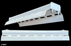 Light, 4' fluorescent, vented hood, white (uses 2 bulbs, not included), stock number L-0041