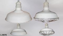 Light, China hat, 18"diameter, w/ ceramic cap, stock number L-0070