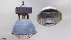 Light, warehouse bay, 18" diameter, aged metal, stock number L-0101