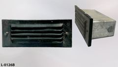 Light, wall insert, louvered cover plate, 8"wx3"t, stock number L-0126b