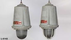 Light, hazardous location, incandescent, hanging, globe is 6"diam. x, stock number L-0143