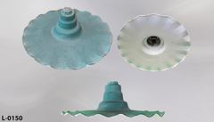 Light, radial wave reflector, 20"diameter, 3 step neck, stock number L-0150