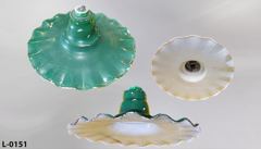 Light, radial wave reflector, 16"diameter, 3 step neck, stock number L-0151