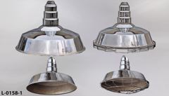 Light, China hat, 18"diameter, chrome, w/ 3 step neck, stock number L-0158-1