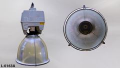 Light, warehouse bay, 16" diameter glass shade, larger ballast box, stock number L-0163a