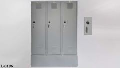 Locker, single door, (5'door + 1'base) 15"w x 21"d x 72"t, stock number L-0196