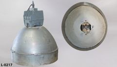 Light, warehouse bay, 28" diam aluminum shade, 31"t, stock number L-0217
