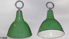 Light, bell shaped reflector, 15" diameter, w/ large hoop/ring for, stock number L-0250
