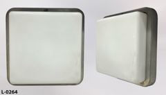 Light, ceiling mount, 12" x 12", w/ frosted globe, stock number L-0264