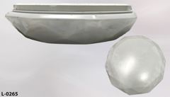 Light, ceiling mount, LED, 15" diam. x 4"t octagonal white plastic, stock number L-0265